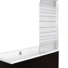 AMBITION-1 1 részes kádparaván clear/mintás üveg 75x130