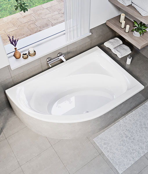 Aquarella aszimmetrikus kád