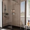 DALIA black walk-in zuhanyfal