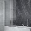 PRIME-2 2 részes kádparaván, clear üveg 90x140