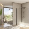 DALIA black walk-in zuhanyfal