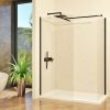 DALIA black walk-in zuhanyfal