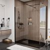 DALIA black walk-in zuhanyfal