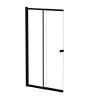 EASY SLIDE BLACK 2-részes csúszó kádparaván 100×150