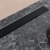 CONFLUO Frameless line Fekete-üveg zuhanyfolyóka