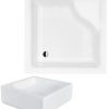 IGOR 80x80 zuhanytálca +előlap