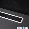 CONFLUO Premium line Cr/Fekete-üveg zuhanyfolyóka
