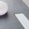 CONFLUO Frameless line Fehér-üveg zuhanyfolyóka