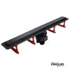 CONFLUO Frameless line Fekete-üveg zuhanyfolyóka