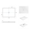 nox szogletes zuhanytalca size 130x90