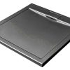 AXIM ULTRASLIM 90x90 Stone Effect fekete szögletes zuhanytálca