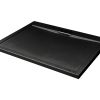 AXIM ULTRASLIM 120x80 Stone Effect fekete szögletes zuhanytálca