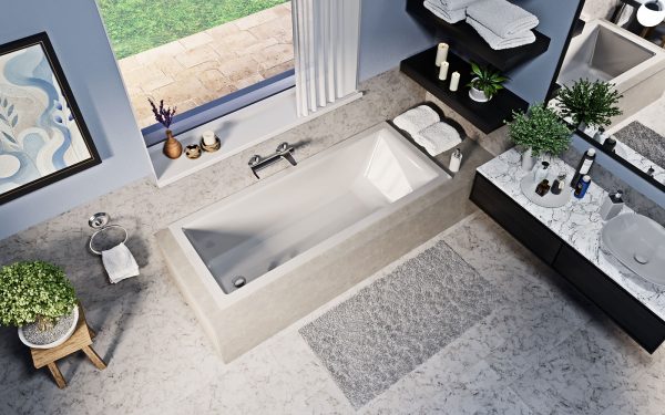 Sofi vékony peremes egyenes kád Niwell Luxury