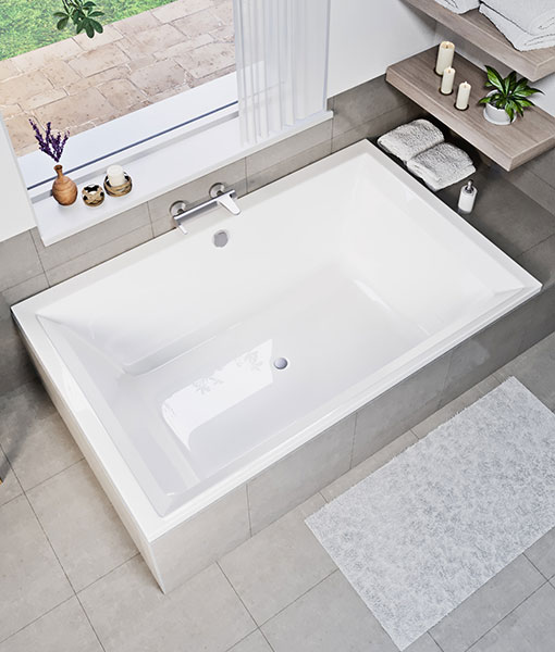 Dia Lux fehér akril kád 180x120