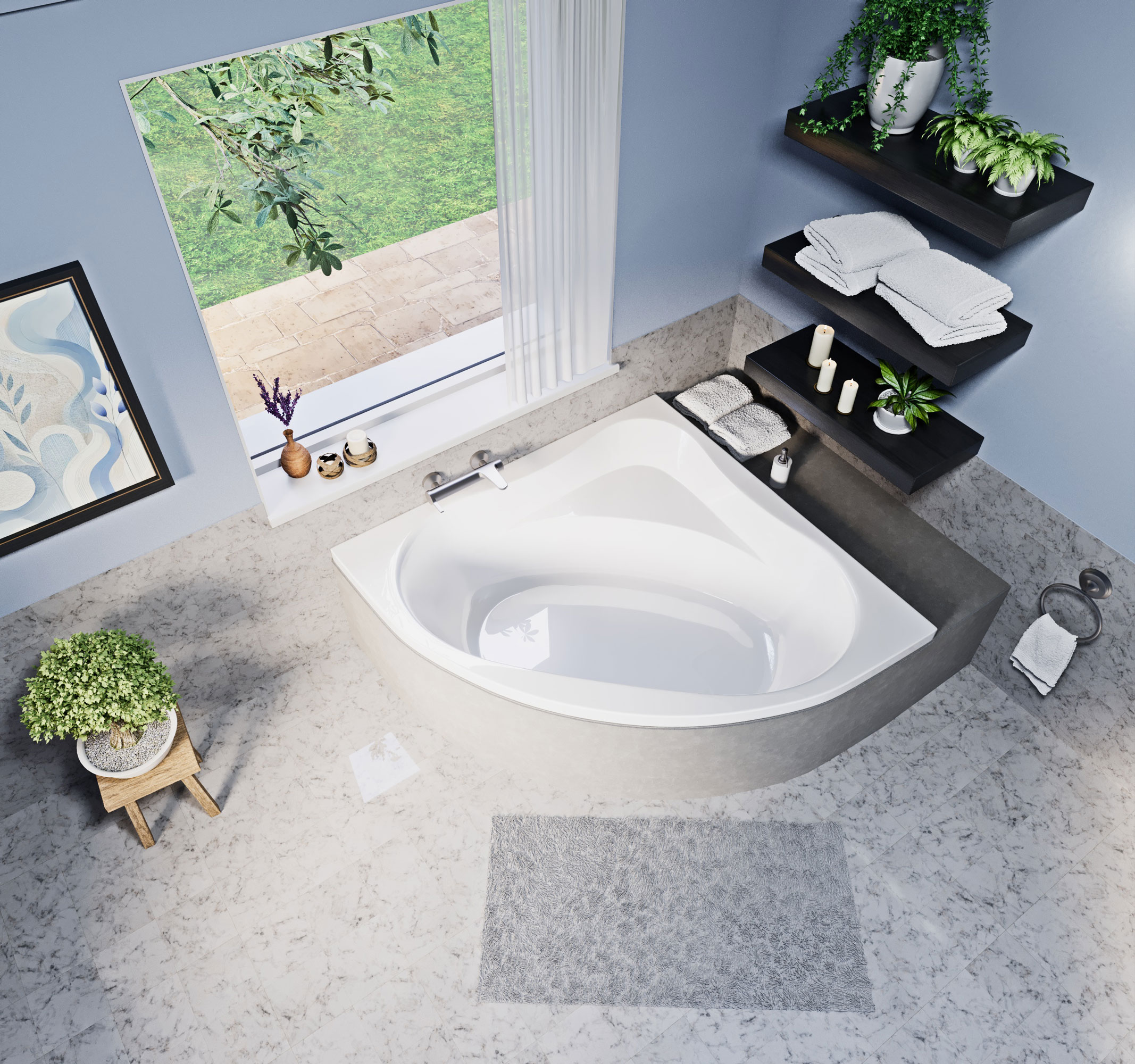 Niwell Grace akril sarokkád