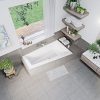 Icto slim modern fehér akril kád 170x100