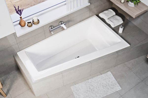 Icto slim 170x100 cm aszimmetrikus kád jobbos