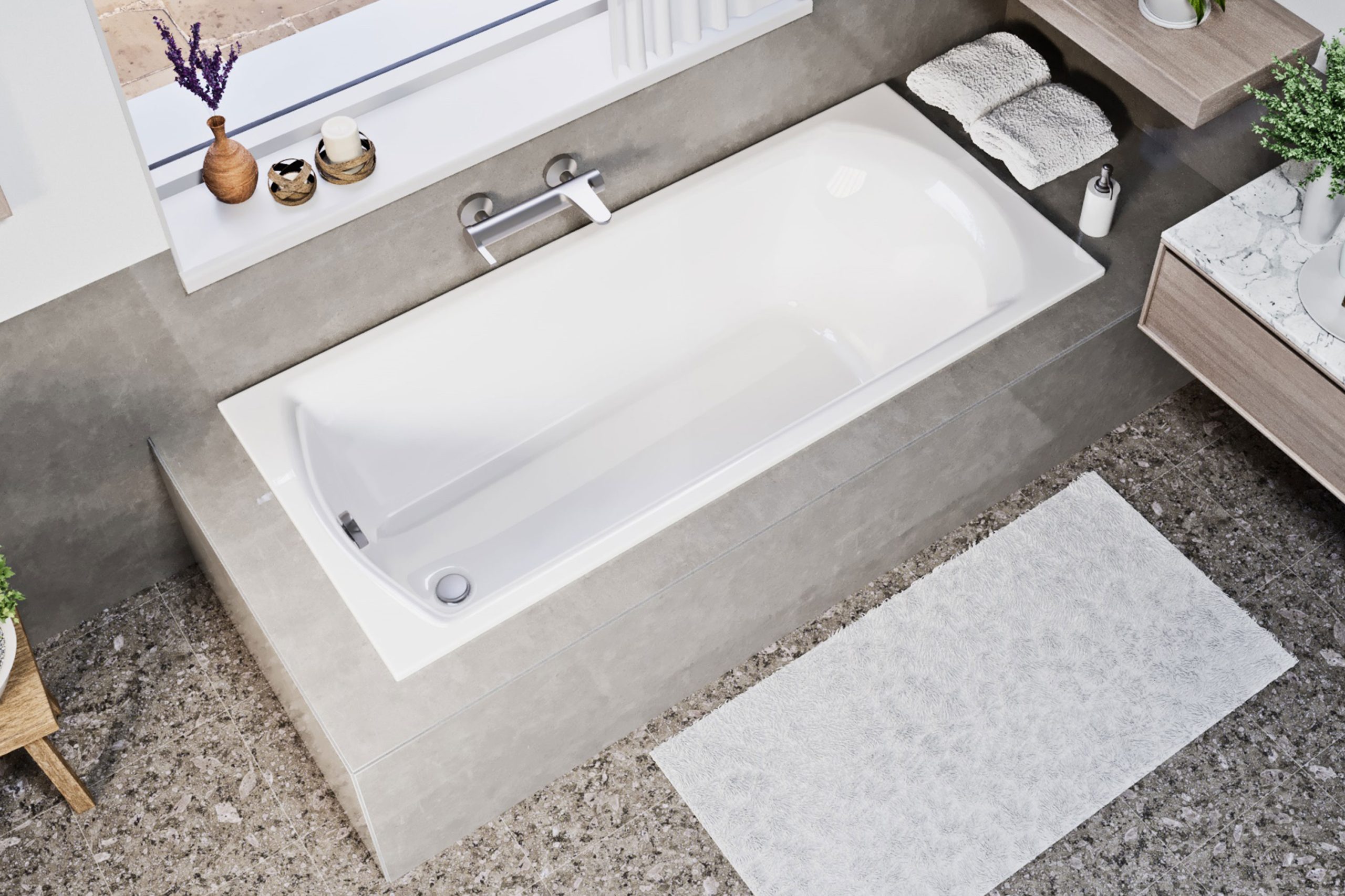 Kea slim peremes kád 170x75 cm