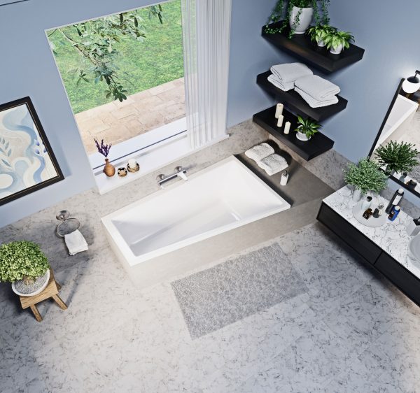 Nede modern aszimmetrikus kád 160x95