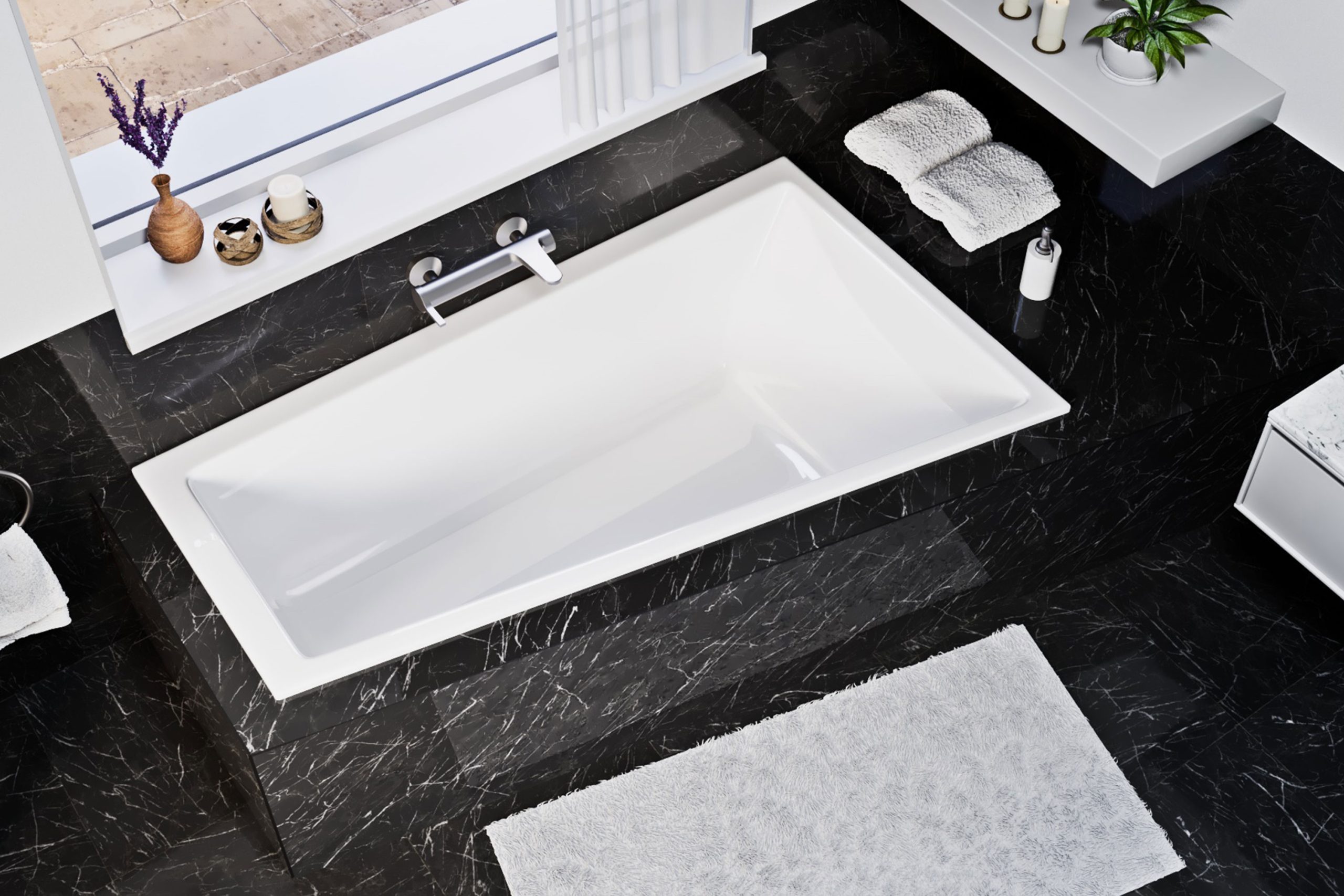 Nede slim peremes jobbos aszimmetrikus kád