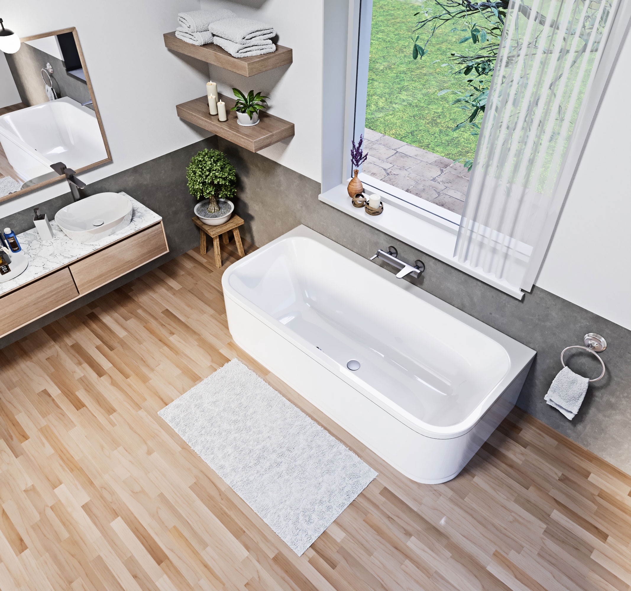 Oran különleges akril kád 180x85