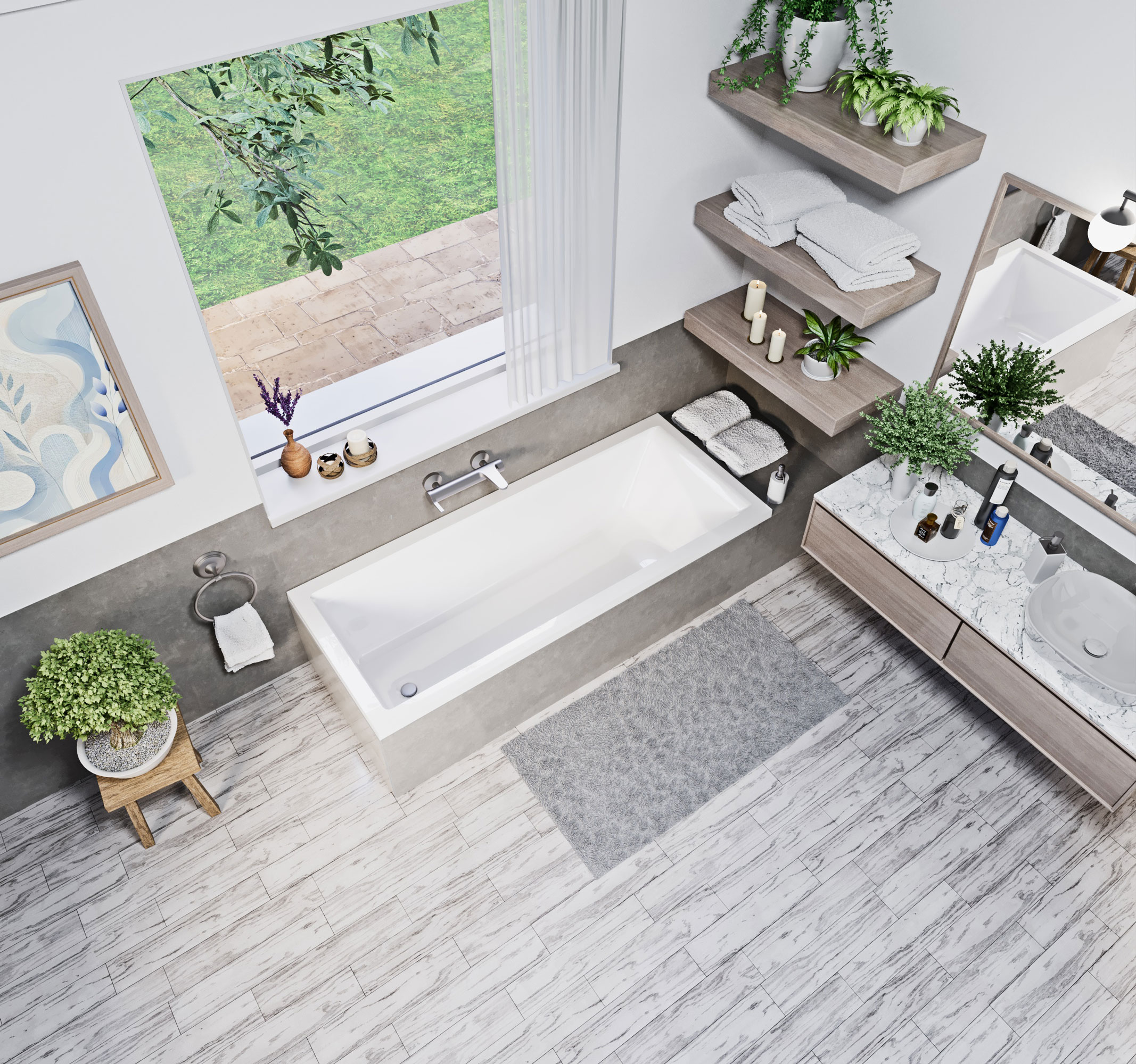 Sofi egyenes kád Niwell luxury