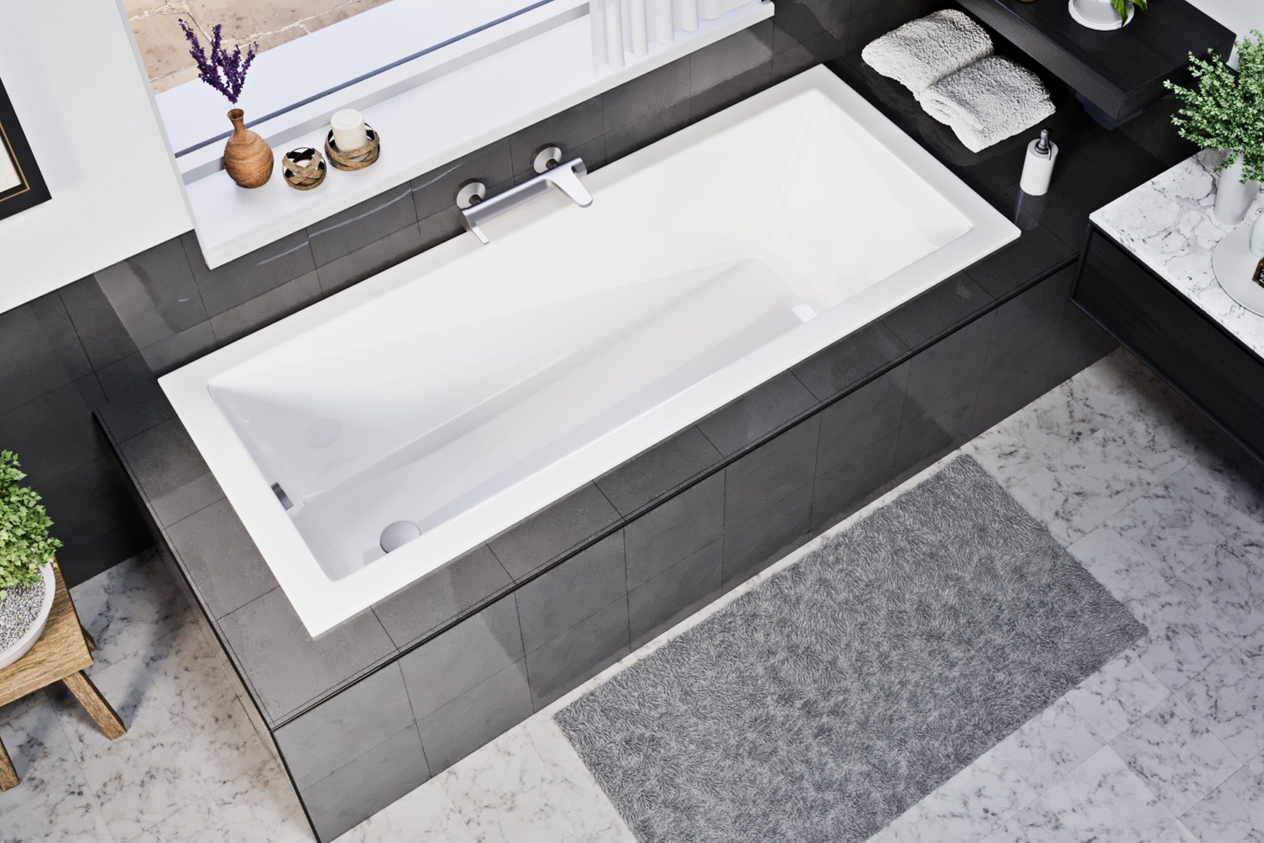 Wave 160x70 slim peremes akril kád