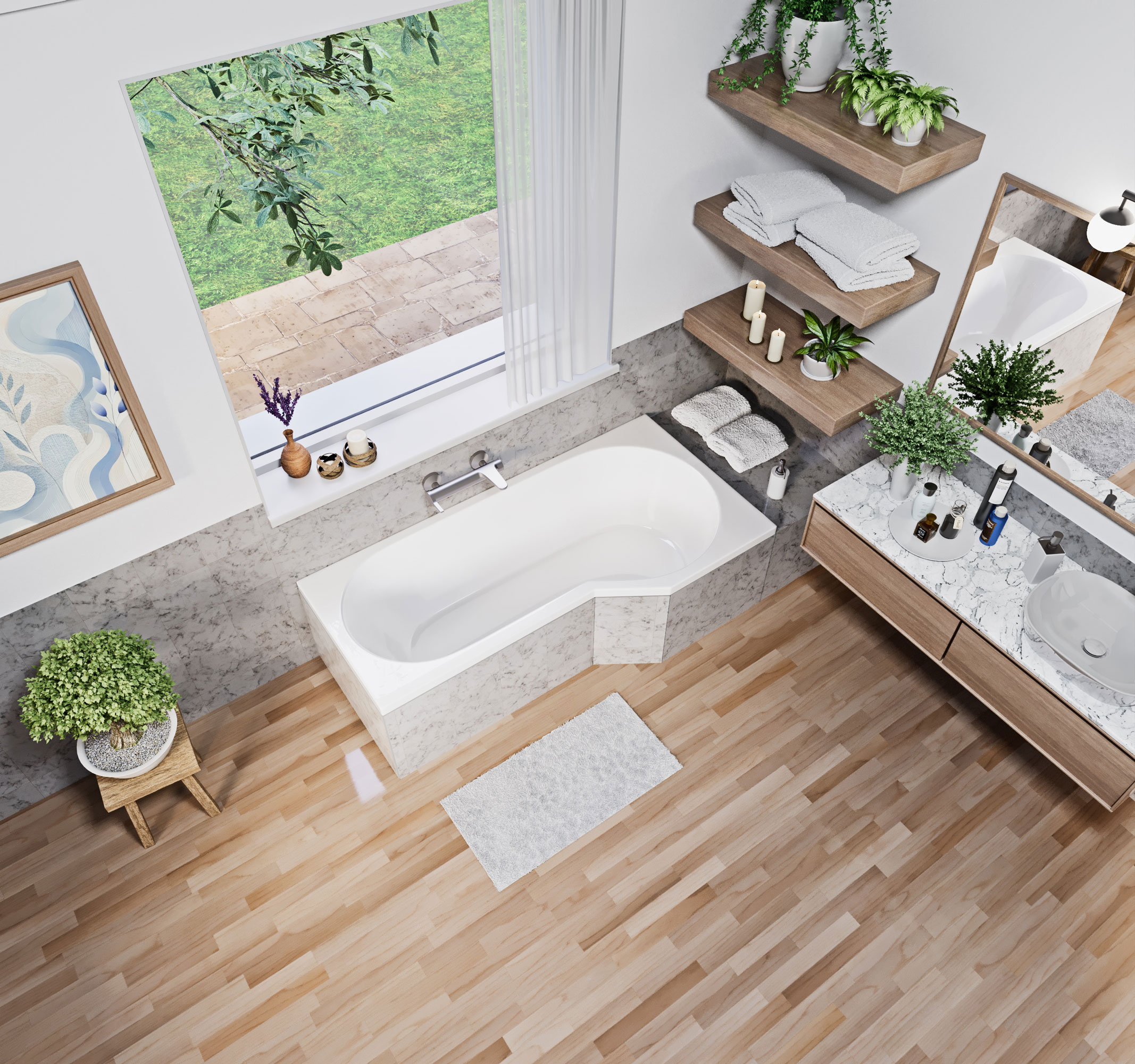 yoso-r-26-kad-sc-1 Niwell Luxury aszimmetrikus akril kád Yoso