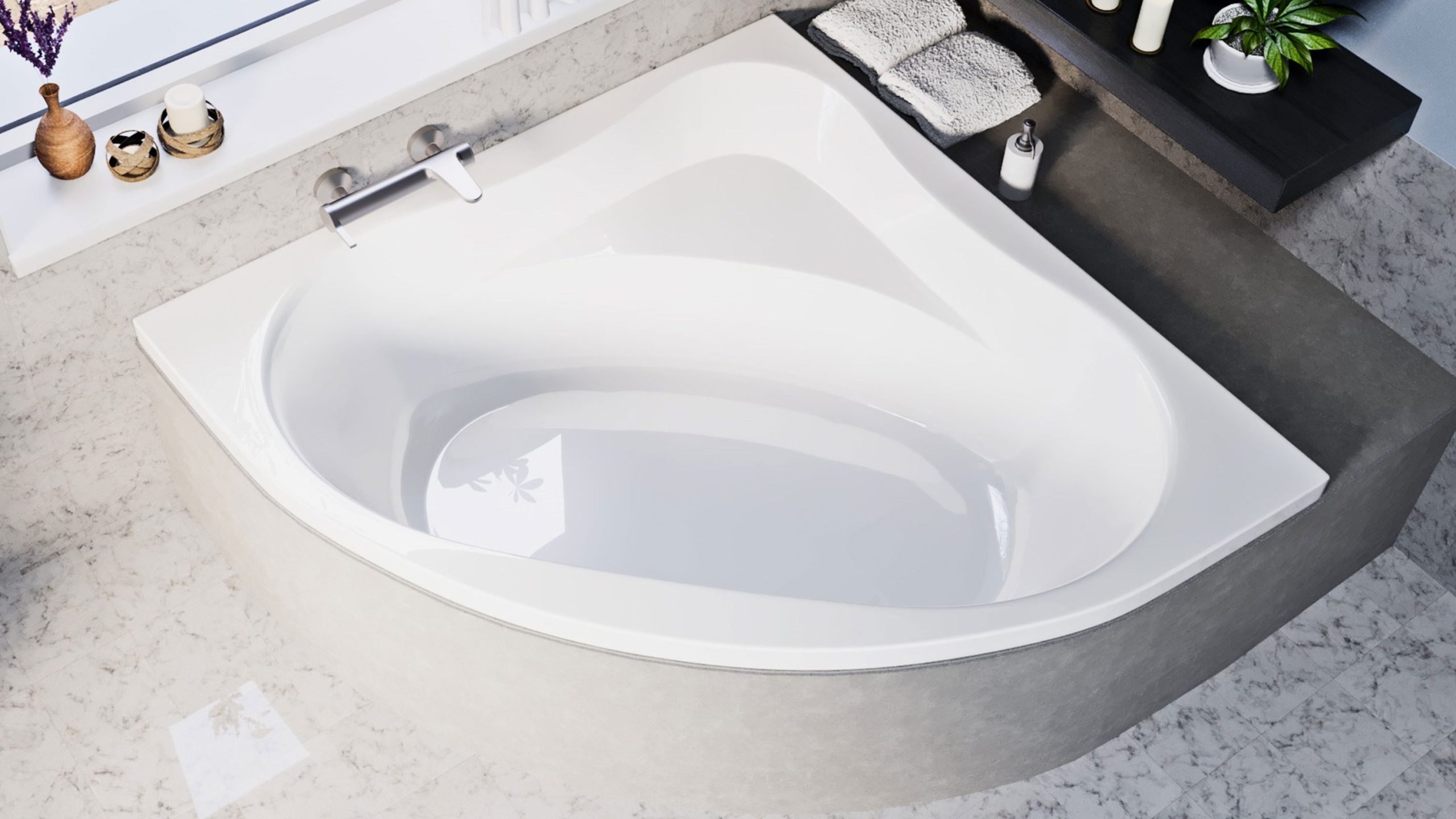 Luxury akril kád_Grace felülnézeti