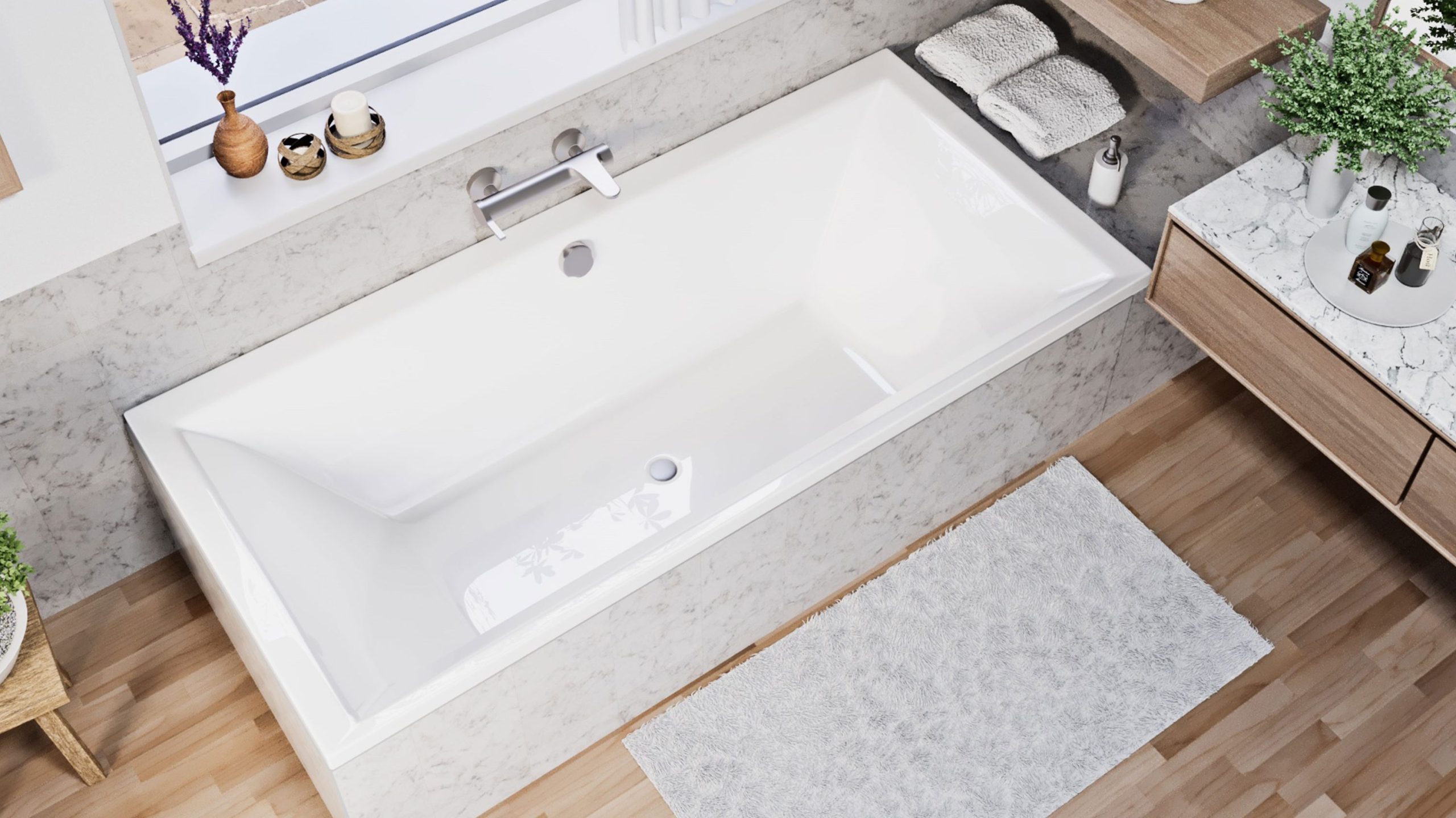 Dia egyenes kád 190x90